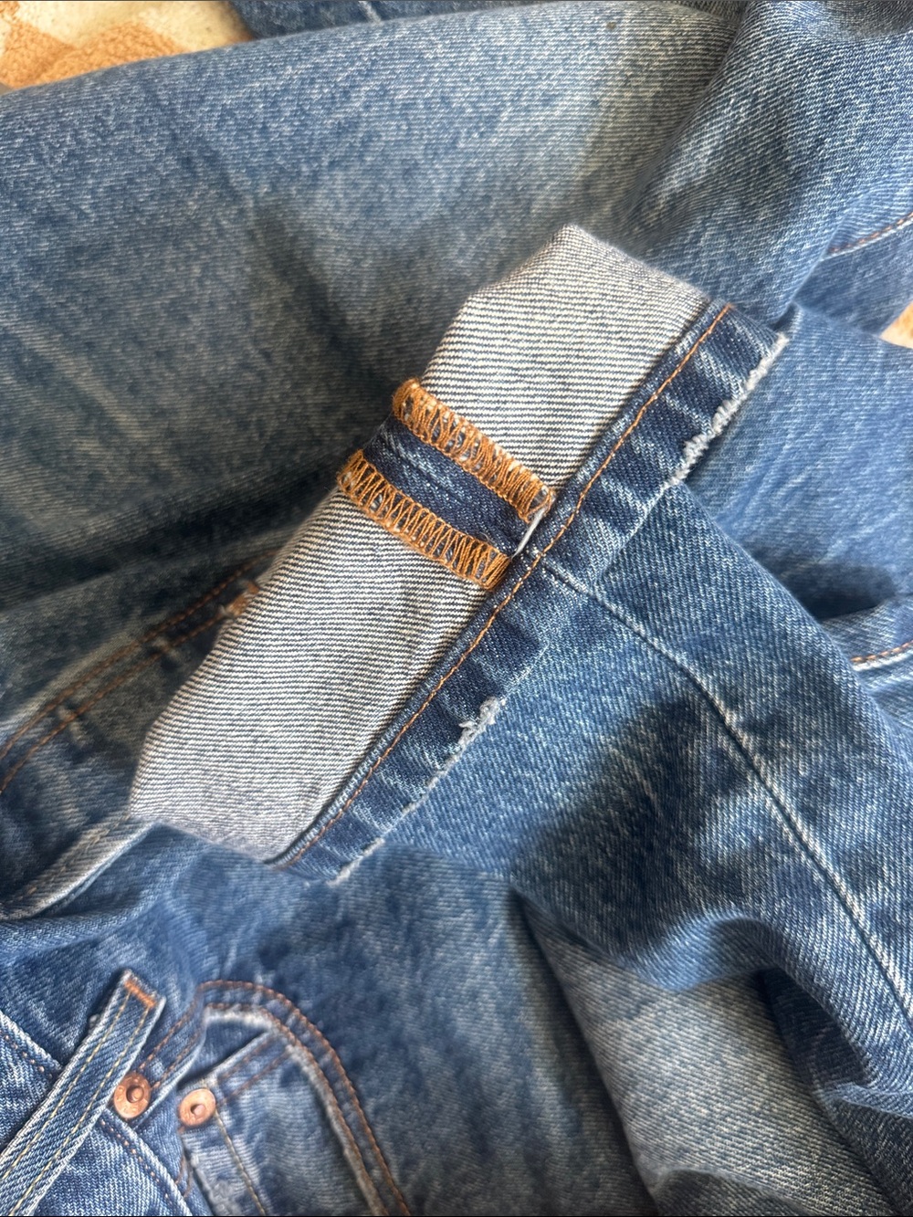 Womens Levis 501 Premium Med Wash Jeans Size 27x28 - Picture 5 of 7